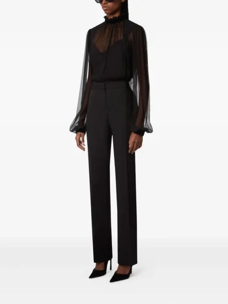 Top Nina Ricci cu volane negru