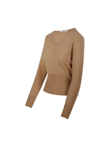 Sweter Max Mara wełniany brązowy