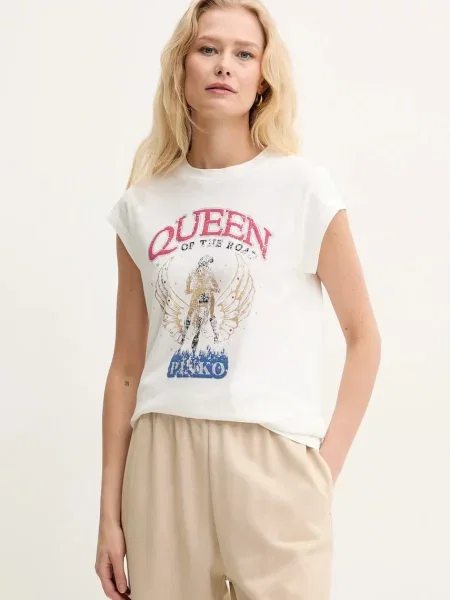 Pinko tricou din alb