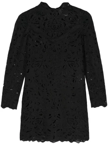 Rochie mini Isabel Marant cu broderie de costum negru