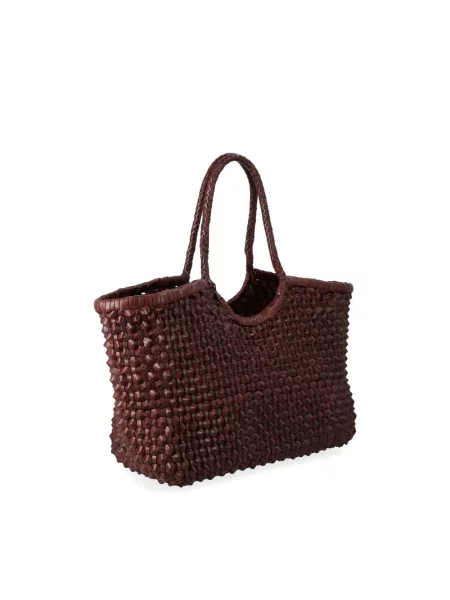 Dragon Diffusion torebka shopper skórzana brązowa