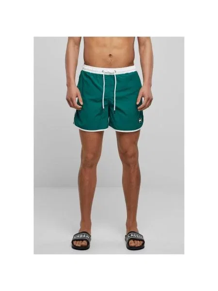 Retro plavalne hlačke Urban Classics bela