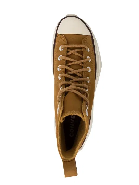 Sneakerși Converse din piele de căprioară chunky maro