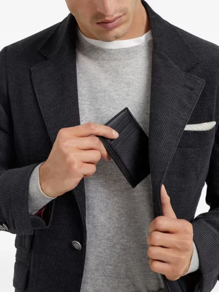 Portofel Brunello Cucinelli din piele negru