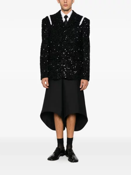 Geacă Comme Des Garcons Homme Plus cu paiete negru
