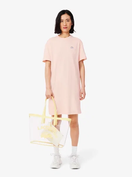 Сукня-футболка Lacoste рожевий