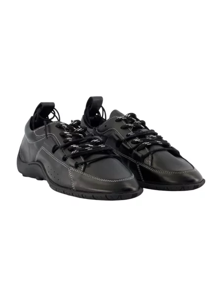 Sneakersy Samsoe Samsoe skórzane czarne