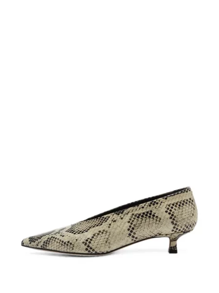 Pantofi cu toc Aeyde cu model piele de șarpe