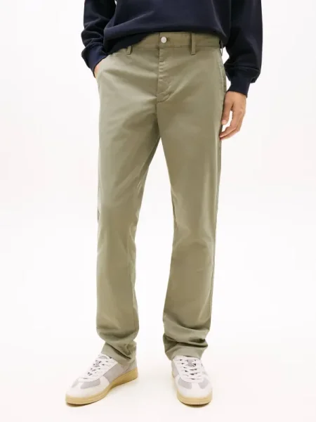Tommy Jeans Pantaloni chino Scanton verde
