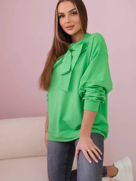 Bluza Kesi z lokom zelena