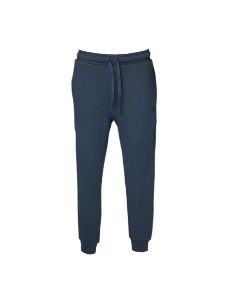Skinny spodnie Lyle & Scott niebieskie