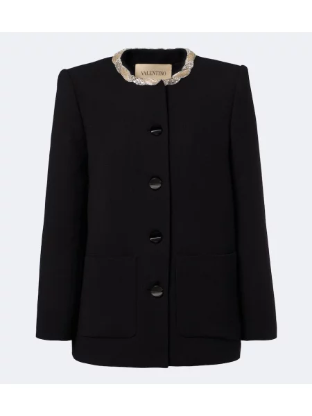 Geacă Valentino de lână negru