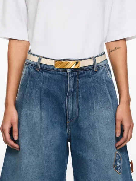 Cu centură curea Off-white cu cataramă alb