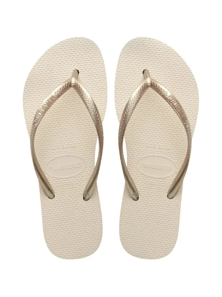Japonke Havaianas SLIM FLATFORM bež