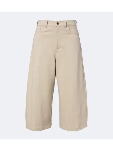 Pantaloni culottes Brunello Cucinelli de in bej