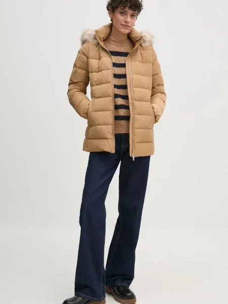 Tommy Hilfiger Vatovaná bunda béžová