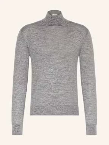 Agnona Golf Z Dodatkiem Kaszmiru I Jedwabiu grau szary