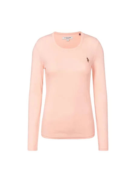 U.S. POLO ASSN. Tricou roz deschis negru