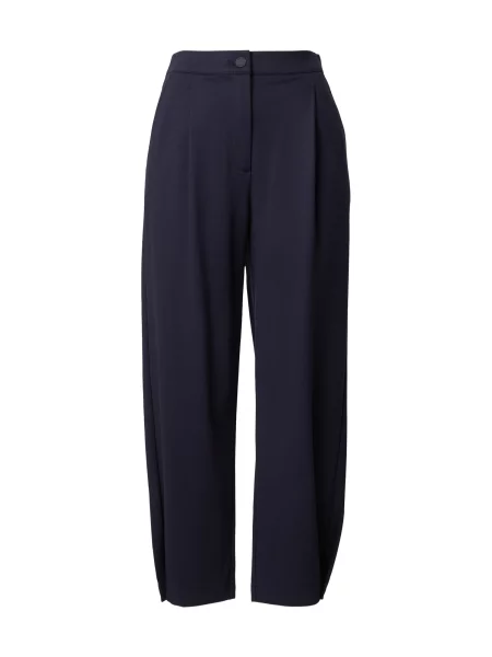 S.Oliver Hlače z naborki mornarska