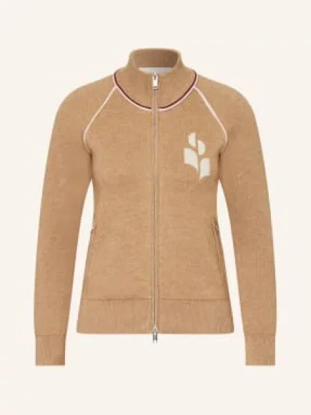 Marant Étoile Svetr Lanya velbloudí / světle / tmavě červená šedá