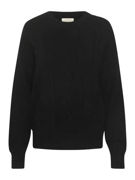 Cream Pulover Dela' negru