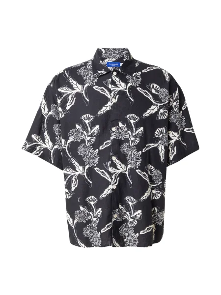 JACK & JONES Srajca JORPAROS črna bela