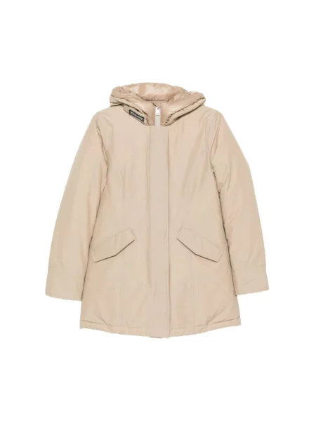 Parka Woolrich beżowa