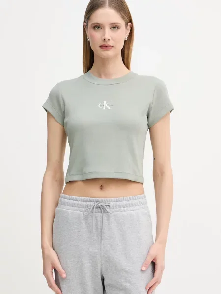 Calvin Klein Jeans tričko zelené