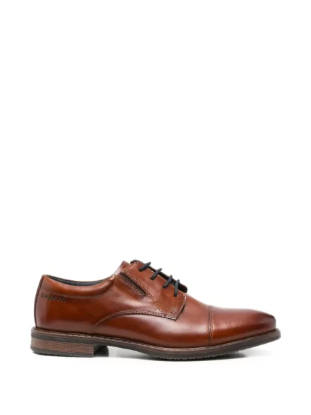 Șapcă Bugatti cu șireturi din dantelă maro