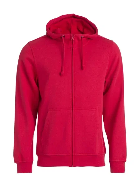 Clique Basic Hoody Full Zip Bluza z kapturem na – red czerwona