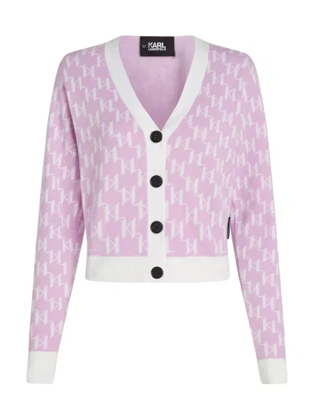 Karl Lagerfeld Pletena jopa majnica bela