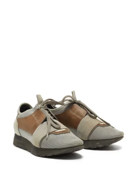 Kožené tenisky Balenciaga Pre-owned šedé