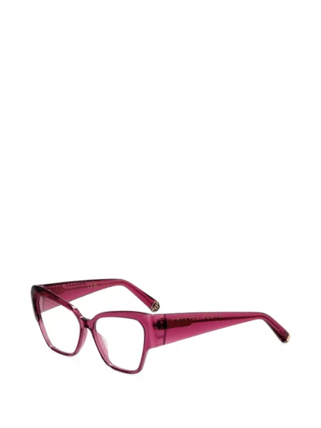 Ochelari de soare Philipp Plein cu imprimeu geometric roz