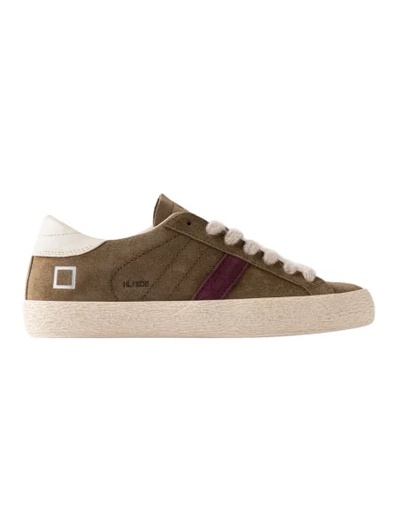 Sneakersy D.a.t.e. zamszowe zielone