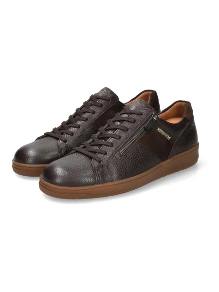 Sneakersy Mephisto skórzane brązowe