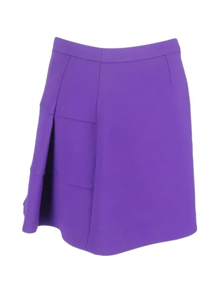 Fustă midi Victoria Beckham până la genunchi violet