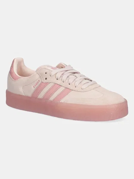 Semišové tenisky adidas Originals Sambae W růžová