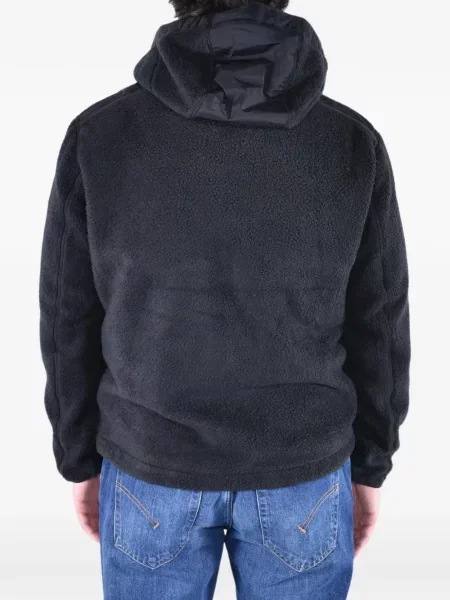 Fleece hoodie Parajumpers μαύρο