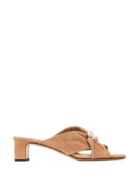 Papuci tip mules Jimmy Choo cu perle