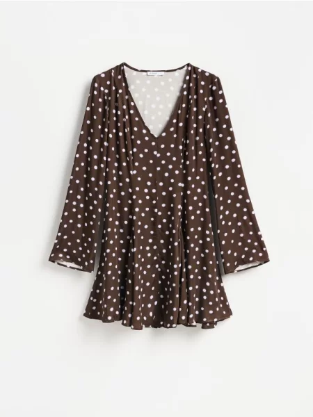 Reserved Rochie mini cu conținut ridicat de maro