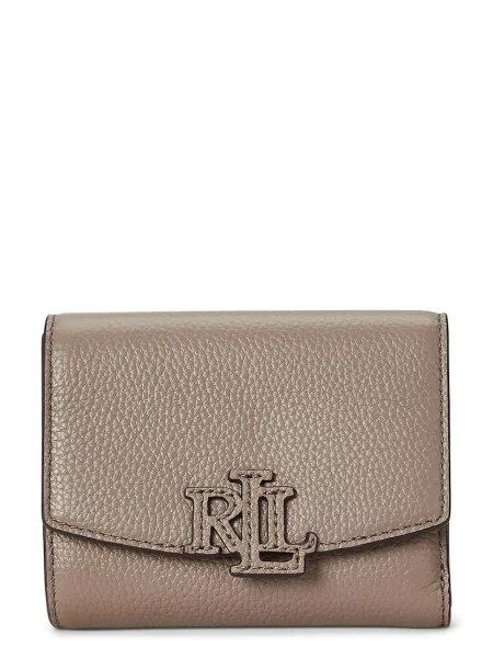 Кожен портфейл Lauren Ralph Lauren черно