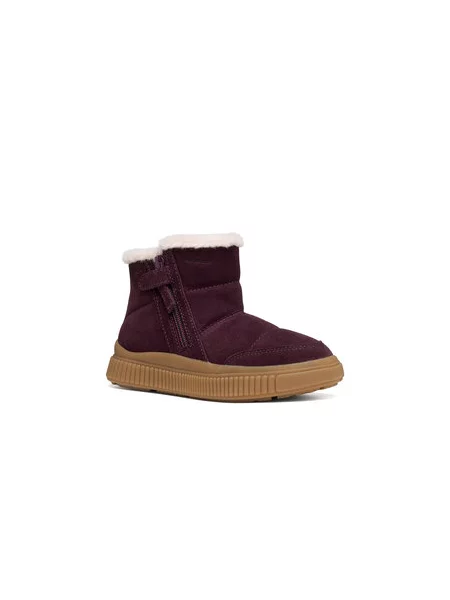 Snehule Geox J Laquinny Girl Wpf S Bordová