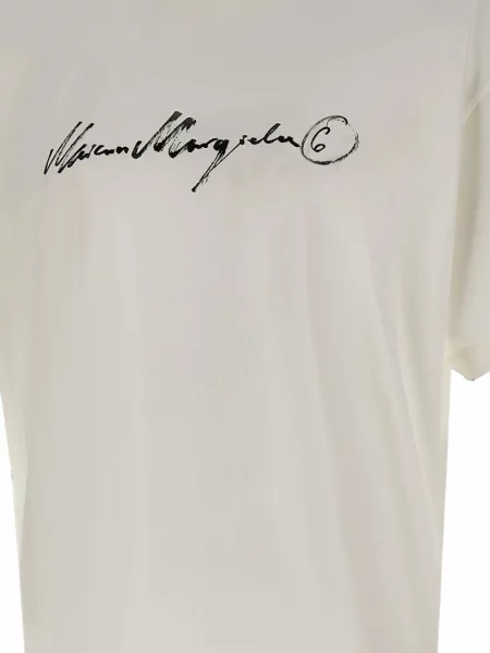 Tricou Mm6 Maison Margiela cu imagine alb