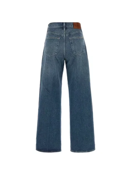 Blugi cu picior larg Calvin Klein albastru