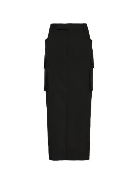 Fustă midi Rick Owens negru