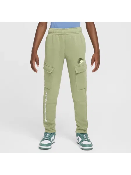 Spodnie dziecięce Nike Sportswear Standard Issue Cargo oil green zielone