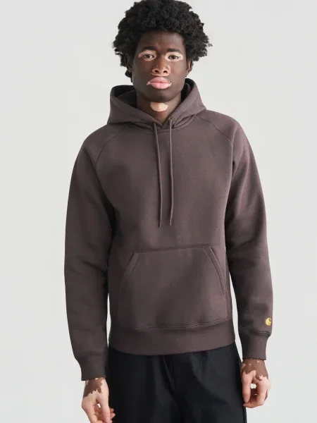 Geacă Carhartt Wip cu glugă maro