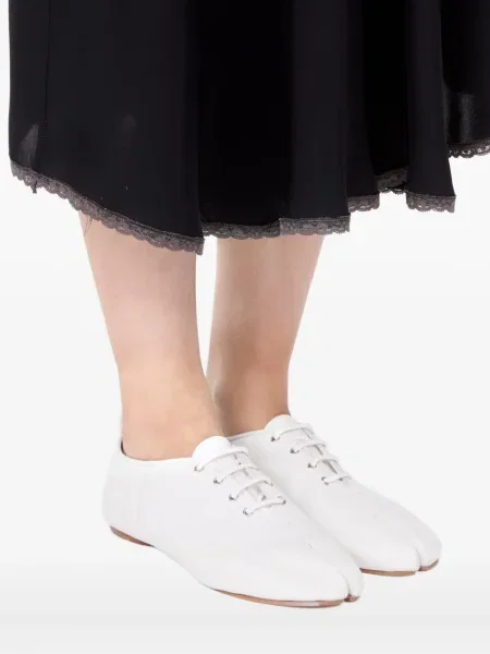Pantofi derby Maison Margiela din piele alb