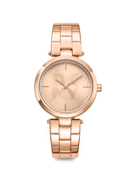Ceas Dkny cu autograf roz