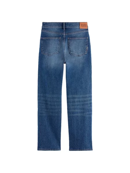Blugi drepți Scotch & Soda albastru